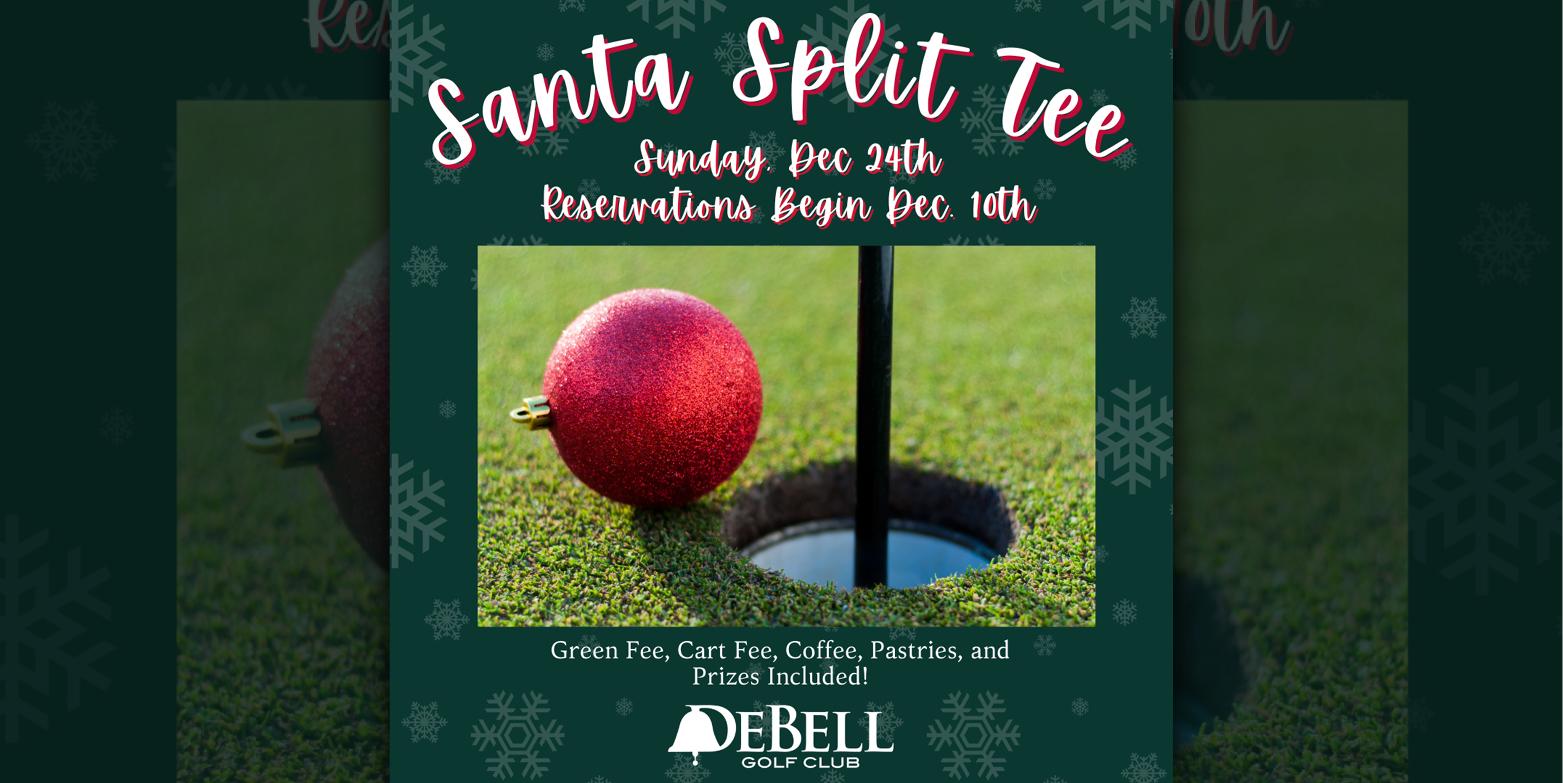 Santa Split Tee at DeBell Golf
