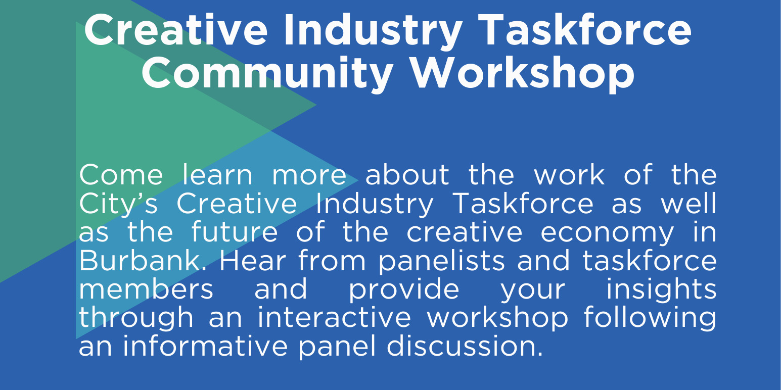 Creative Industry Taskforce Community Workshop
