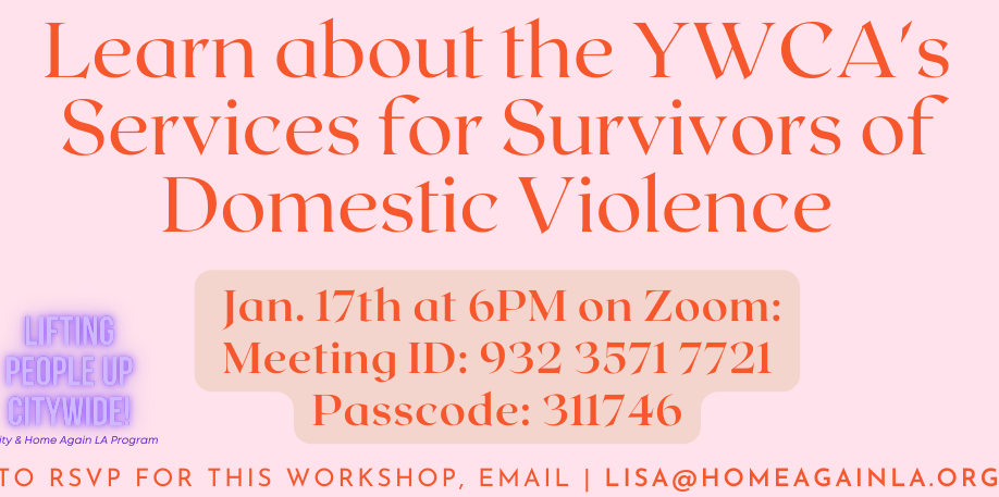 Lifting People Up – YWCA's Services for Survivors of Domestic Violence