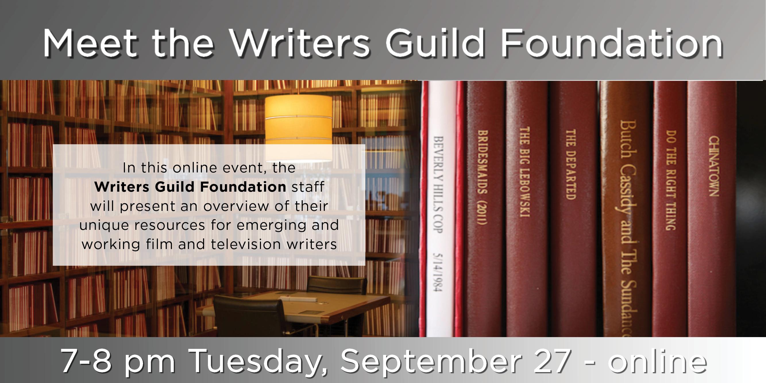 Library: Meet the Writers Guild Foundation - online