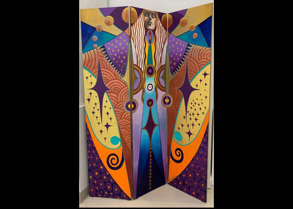 Eva Andry Silence Three Wood panels Image