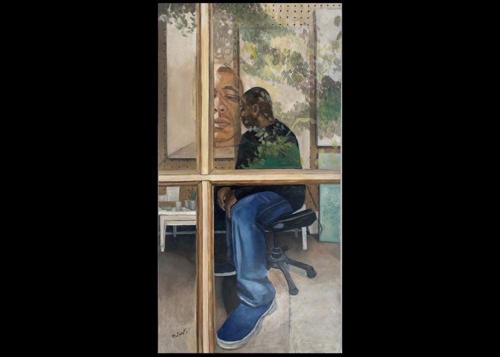 Painter Watching Painter Watching Paint Image