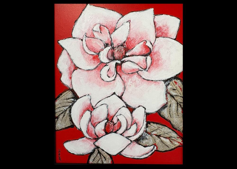 Black and White and Red All Over - Magnolias Image