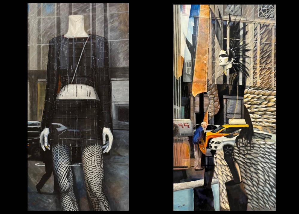 Fishnets in the Window & Mohawk in the Window Image