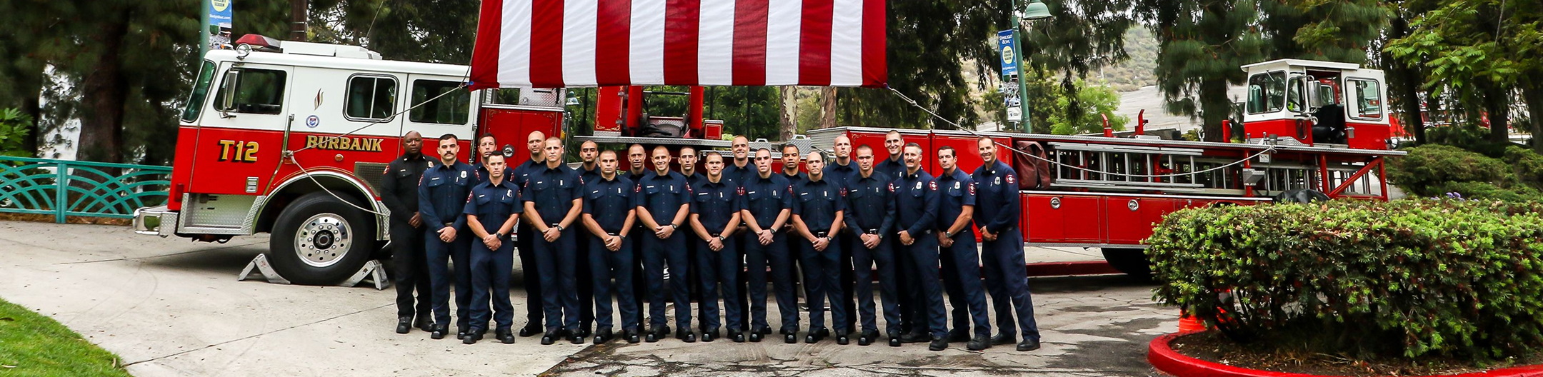 firefighters with truck