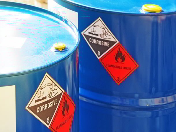 hazardous material barrels