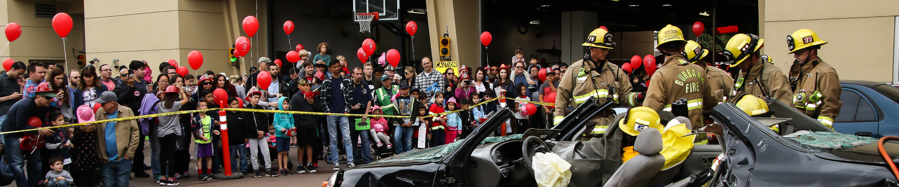 Parade for Burbank Firefighters and the community