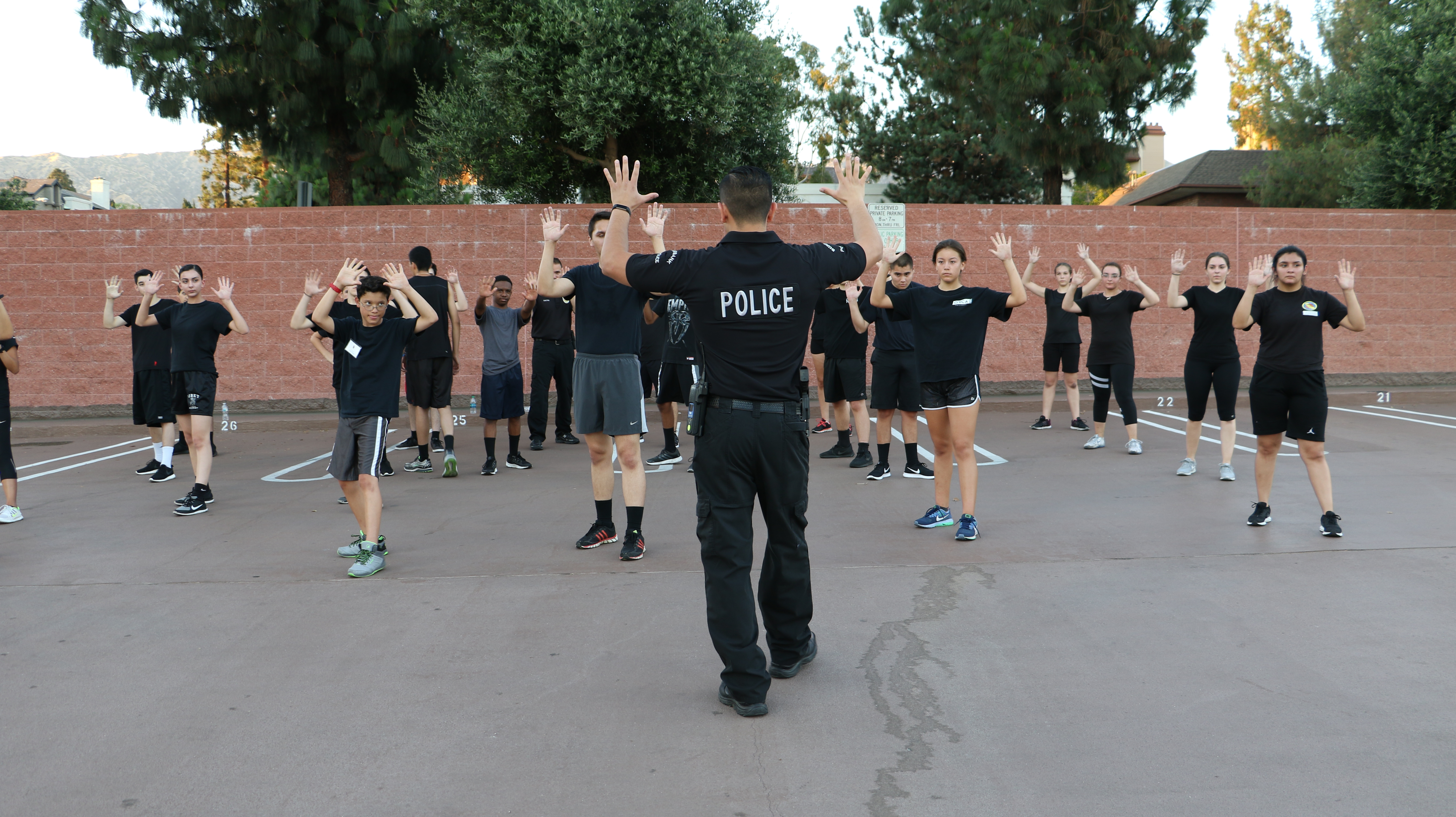 Youth Academy class exercising