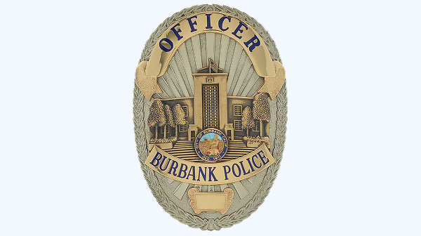 Burbank police badge